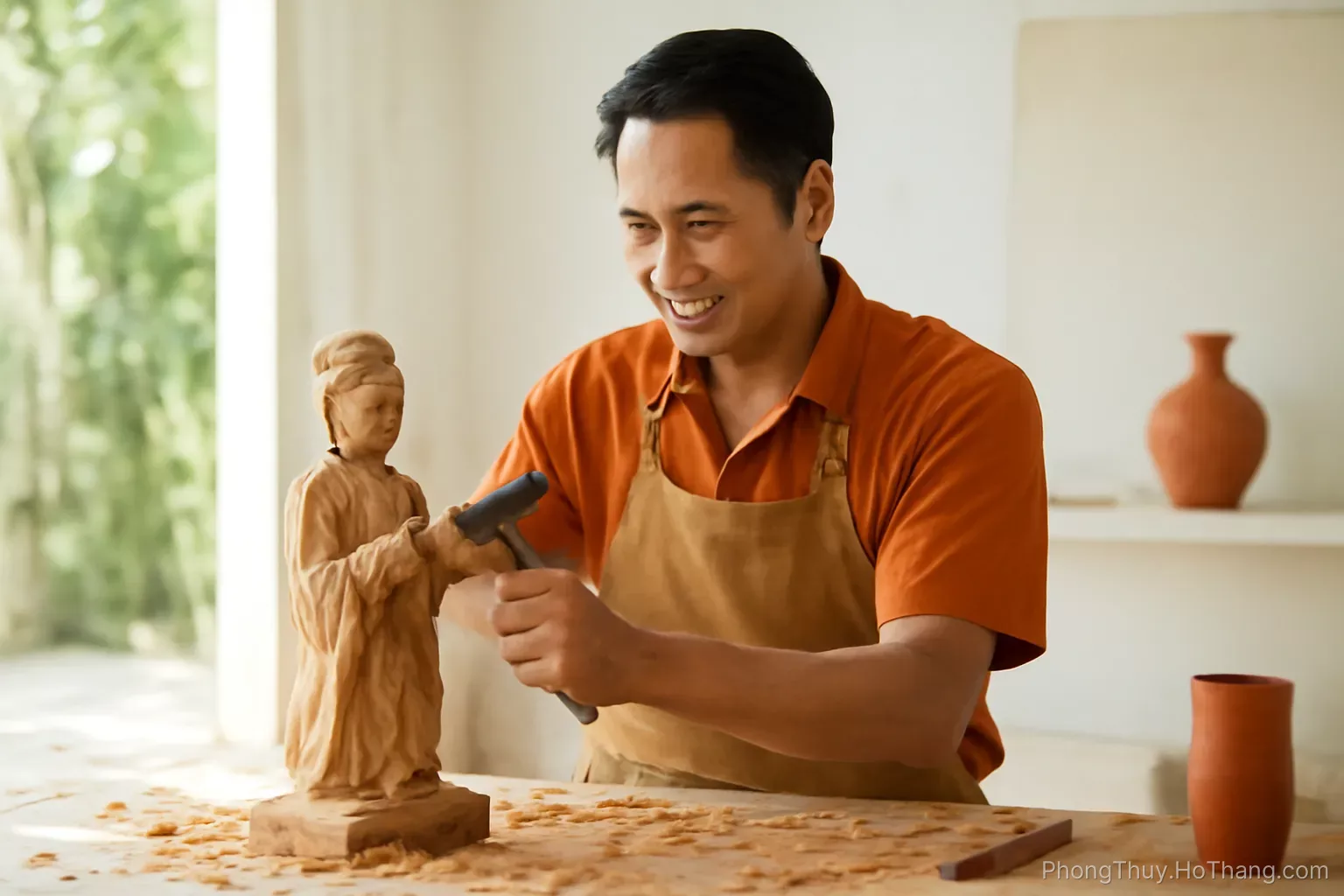 Nghề tạc tượng: mười năm học việc trong một thị trường trả theo tháng